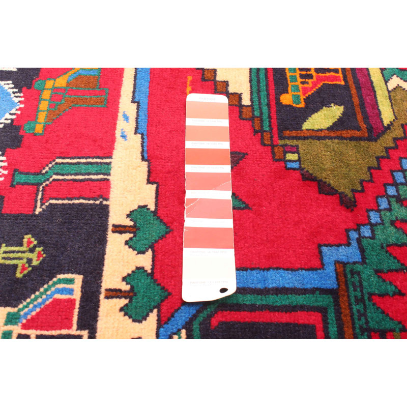 Tapis rouge Teimani 2 pi 9 po x 4 pi 5 po