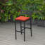 Tabouret de bar Chelsea Patio avec structure en aluminium thermolaqué et coussin amovible-105653554