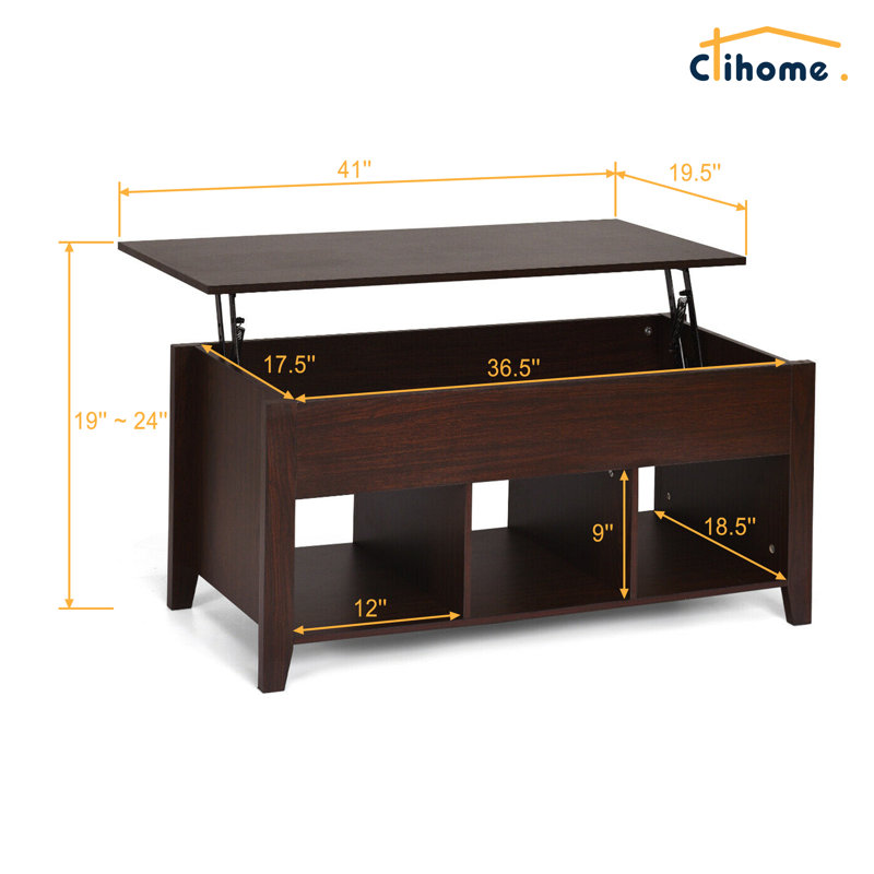 Table basse avec rangement clihome