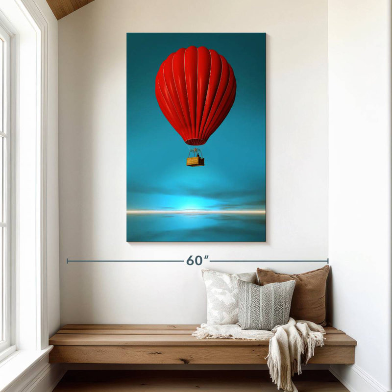 Mehar Red Hot Air Balloon, 48" H x 32" W