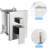 Brushed Nickel 12 Inch Wall Mounted Dual Shower System, Balanced Valve, Rainfall And Handheld, 360° Adjustable Spray Pattern For Personalized Showers Square System With Finish, Rough - In Handheld