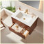 Meuble-lavabo mural simple flottant 30 po, pré-assemblé avec comptoir en céramique 1 trou