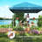 10X10FT Pop Up Gazebo, Sidewall For Party Use With Wheeled Carry Bag-125125336