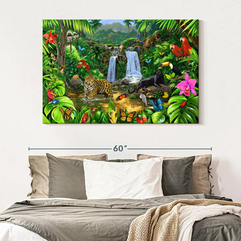 Brampt Rainforest Harmony I, 34" H x 51" W