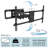 CorLiving Multi-Screen Single Screen Wall mount Electronic Mount