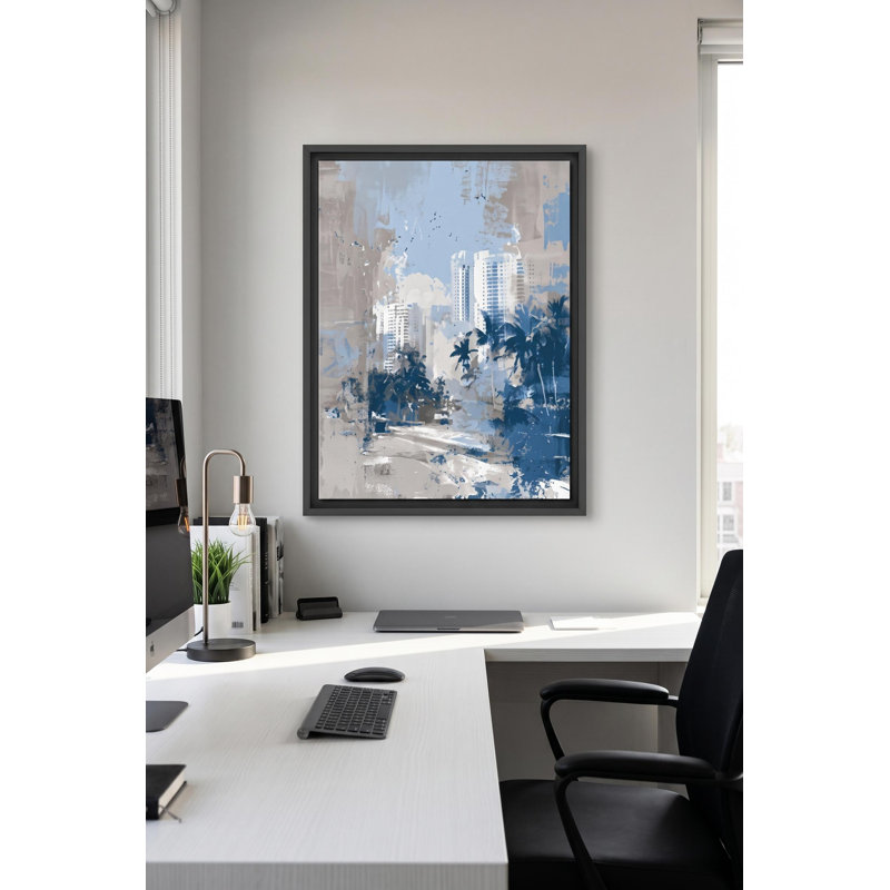 Miami in Blue, 22" H x 29" W