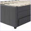 Lit plateforme tapissier avec lit gigogne simple et 3 tiroirs-314168343-314168342