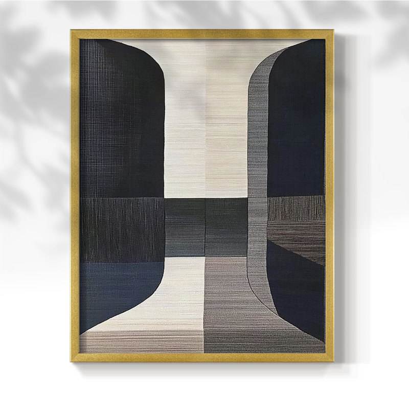 "ABSTRACT Series DCLxxiv" par J Paul, Doré, H 11 po x l 9 po