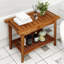 Chaise de douche, banc de douche et tabouret de douche ergonomique en bois avec tablette de rangement-1095271467