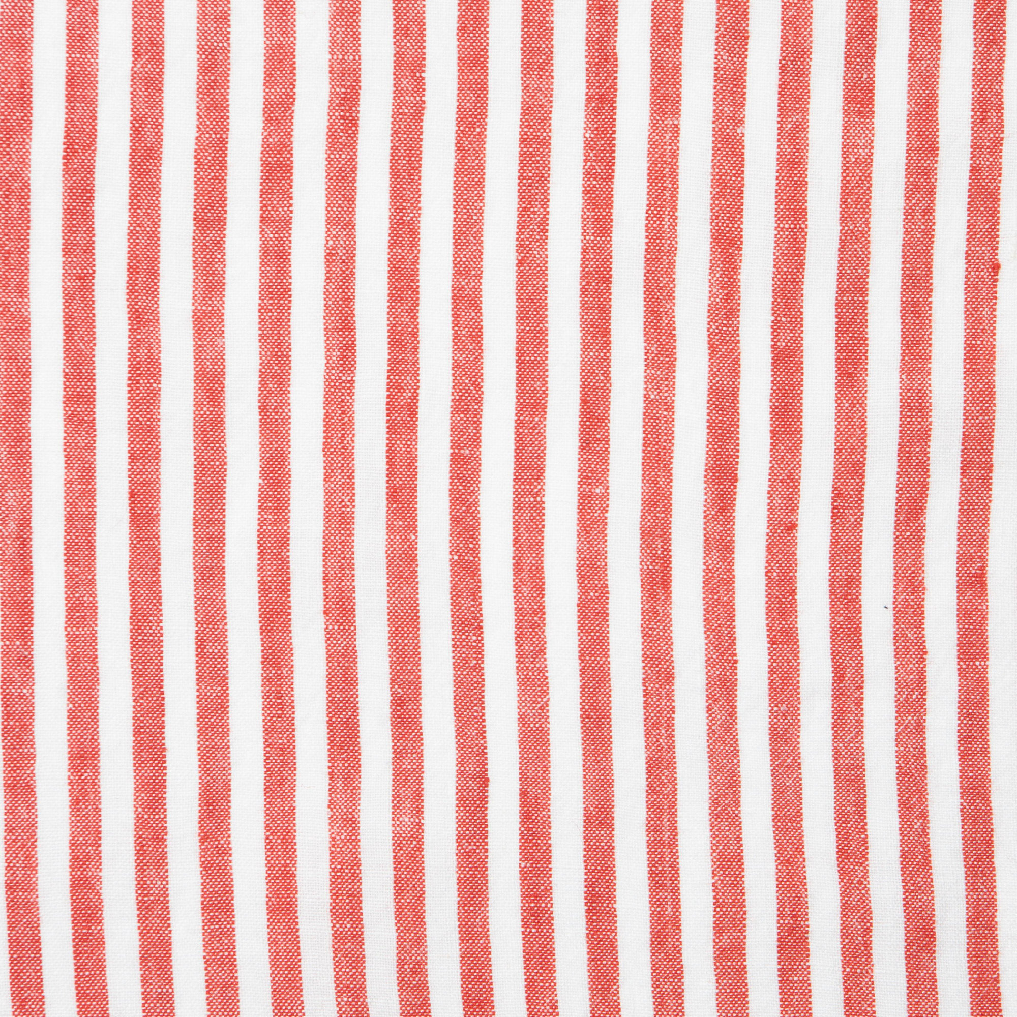 Adamsburg Linen Striped Square Napkin, Tomato