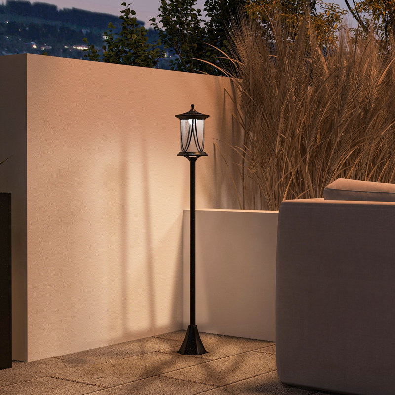 Lampadaire solaire d'extérieur 50 po à DEL 50 po, blanc froid IP44