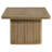 Distressed Light Brown Rectangular Coffee Table