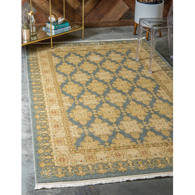 Tapis bleu Moore