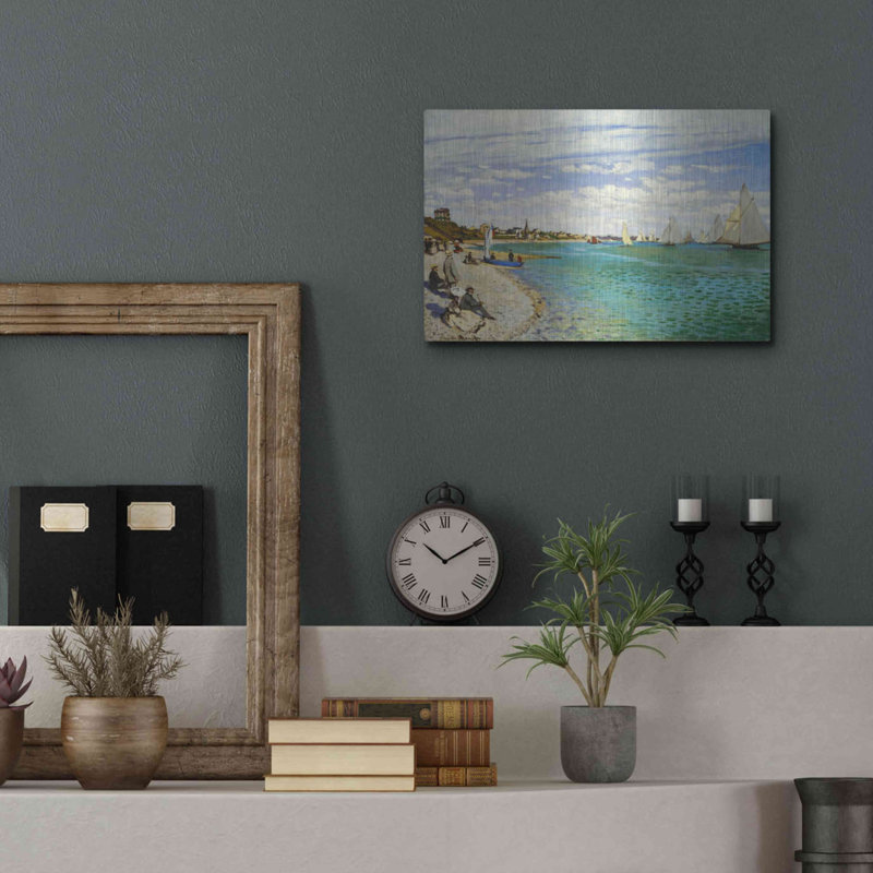 «Regatta At SainteAdresse» par Claude Monet, H 12 po x l 16 po