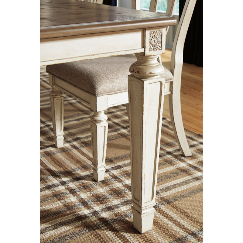 Dazhane Extendable Four Leg Dining Set, 9 Pieces: Table, 8 Chairs