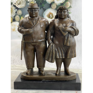 Figurine sculpture en bronze signée Botero