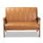 Charda Faux Leather 45.1'' Reception Loveseat