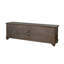 Console média Anva, tablettes, portes, acajou brun clair, 74 po-105906593