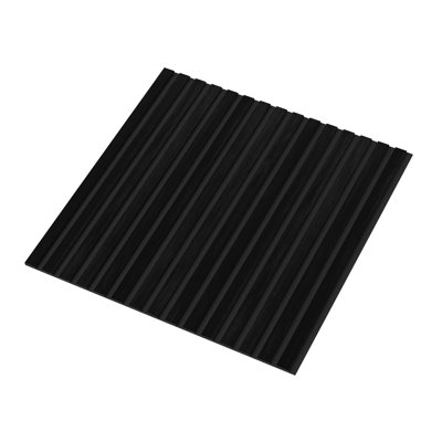 23.6" L X 23.6" W  Wood Look Acoustic Slat Wall Panelling,Sound Proof 3D Wall Panels,Decorative Soundproof Panels For Walls And Ceilings (Set Of 8)