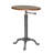 Elegant Brown 18" Adjustable Height Round Side Table with Mango Wood Top-1916732707