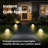 Outdoor Solar Circular Metal Pathway Light With Motion Sensor