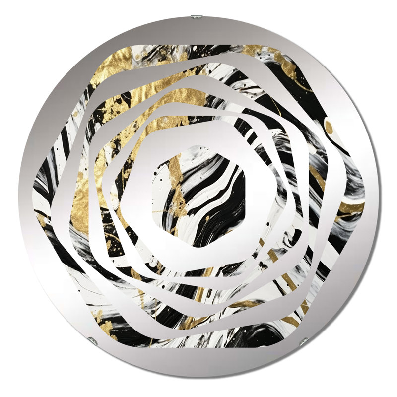 Breely - Miroir décoratif Amorphe, 23,6 po x 23,6 po