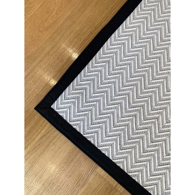 Tapis en coton Prescod, Tapis de couloir 2 pi 7 po x 9 pi 10 po