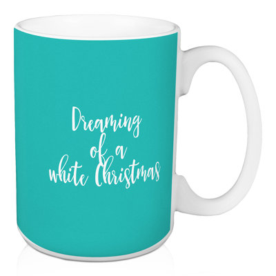 Grande tasse à café blanc de noël dreaming Hayle