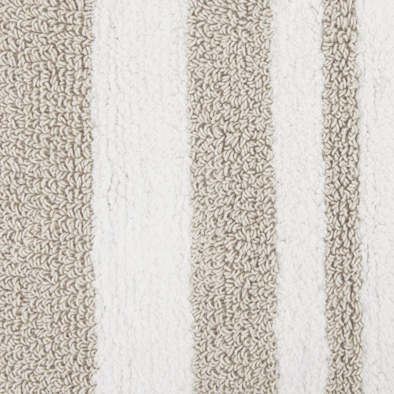  Tapis de bain réversible en coton, L 20 po x L 30 po, Taupe