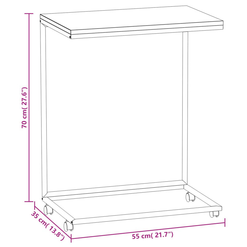 Jasemine Tray Table, White