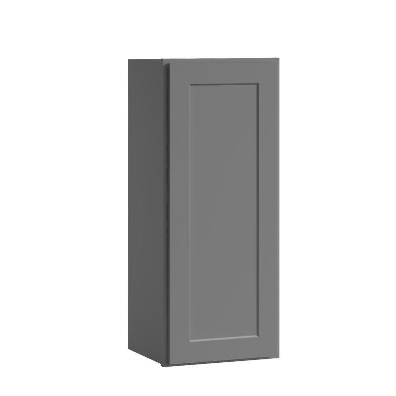 Armoire murale de style Shaker gris prêt à assembler 15 po x 12 po x H 36 po Homeibro Cozy Design, Shaker pierre grise
