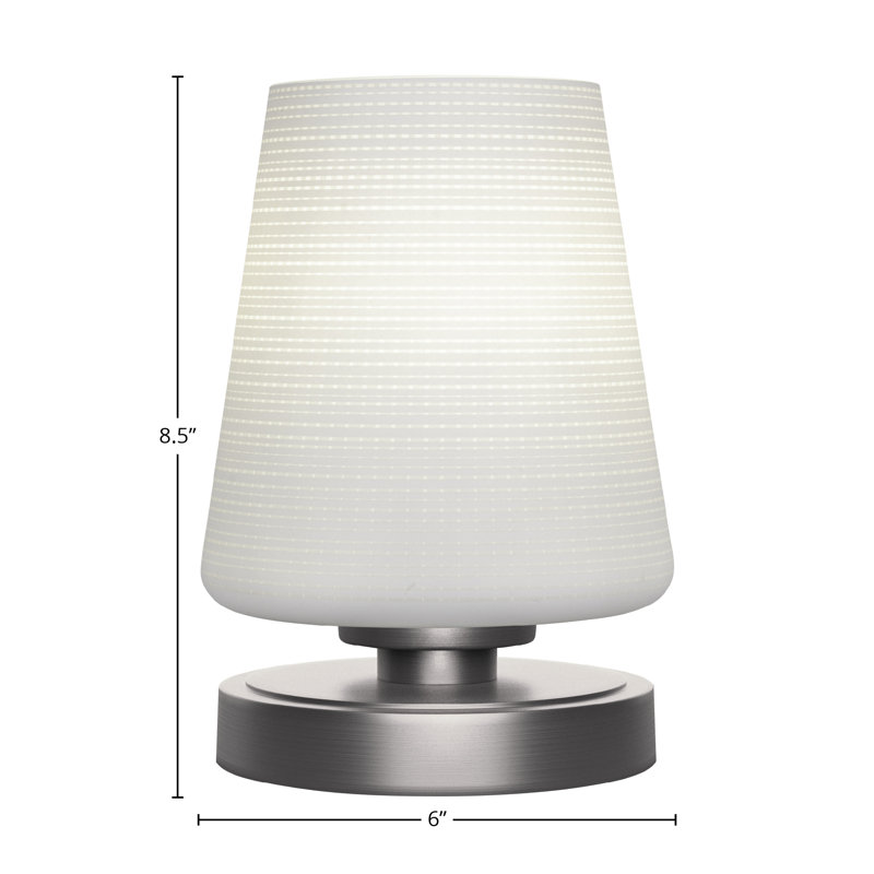 Luna 1-Light Table Lamp, White
