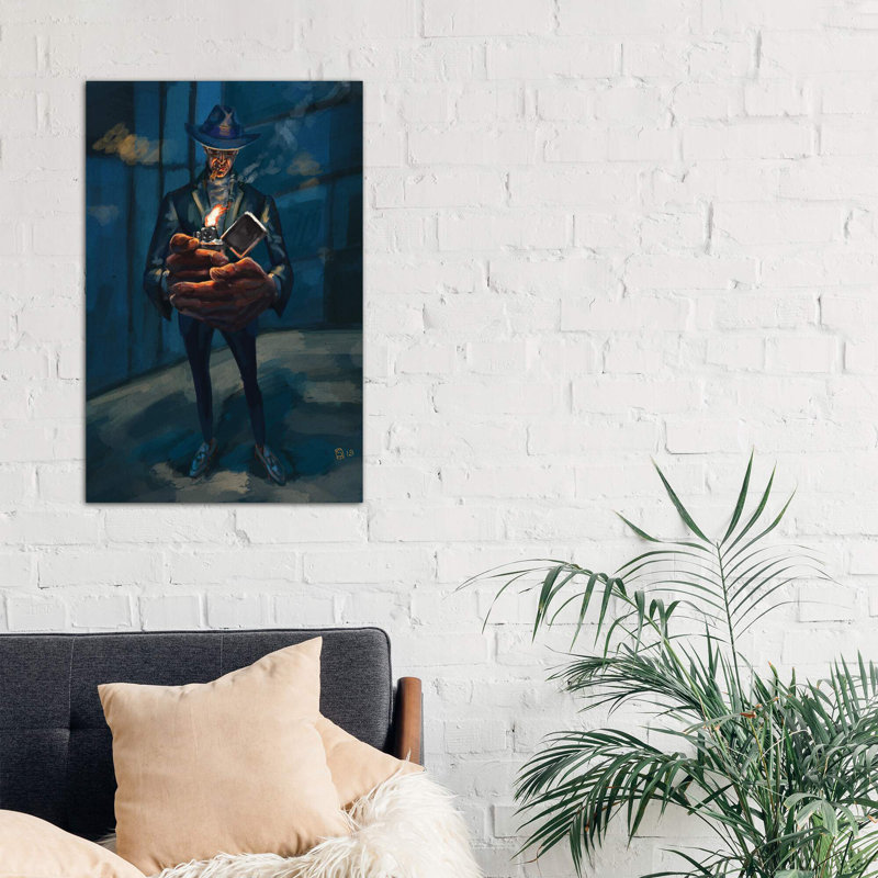 An Evening Cigar - Wrapped Canvas Painting, 66.04 cm H x 45.72 cm W x 3.175 cm D
