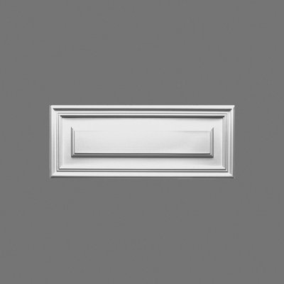 8.62'' H x 21.62'' W x 0.62'' D Plastic Onlay Scroll