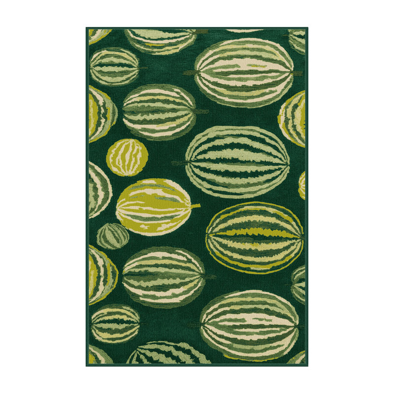  Tapis lavable Winter Melon, Tapis de couloir 2 pi x 4 pi