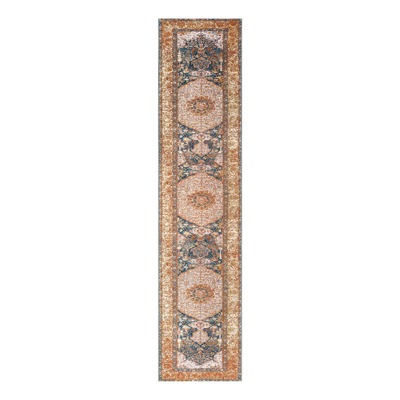 Indoor/Outdoor Traditional Area Rug, Runner 2'7" x 12'