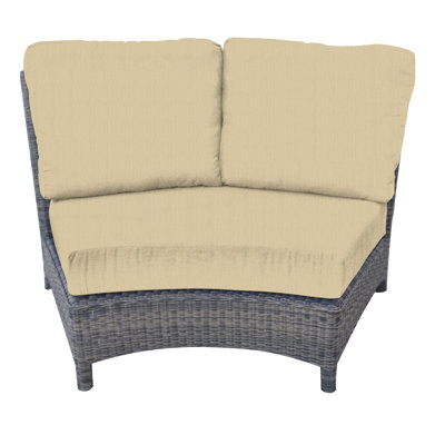 Bella Wicker Outdoor Sectional Wedge Chair