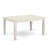 7 Piece Kitchen Table & Chairs Set Consist of a Rectangle Dining Table with Butterfly Leaf and 6 Dining Room Chairs, Linen White-22133870