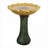 Cherysse Concrete / Cement Pedestal Birdbath