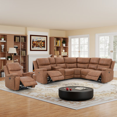 Robichaud 2 - Piece Modern Upholstered Living Room Set With Cup Holders