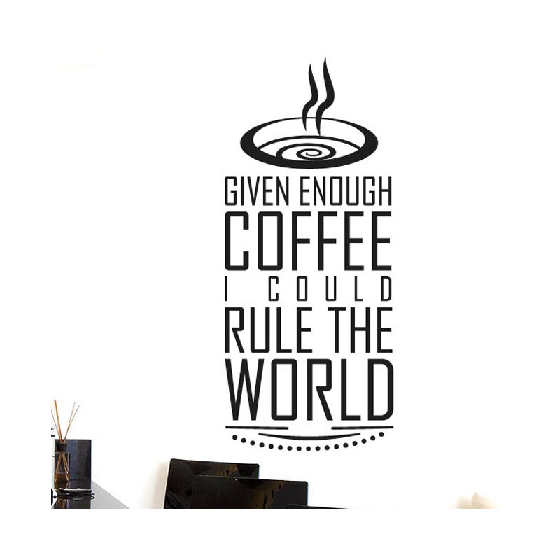Wall Decal, Black, Medium