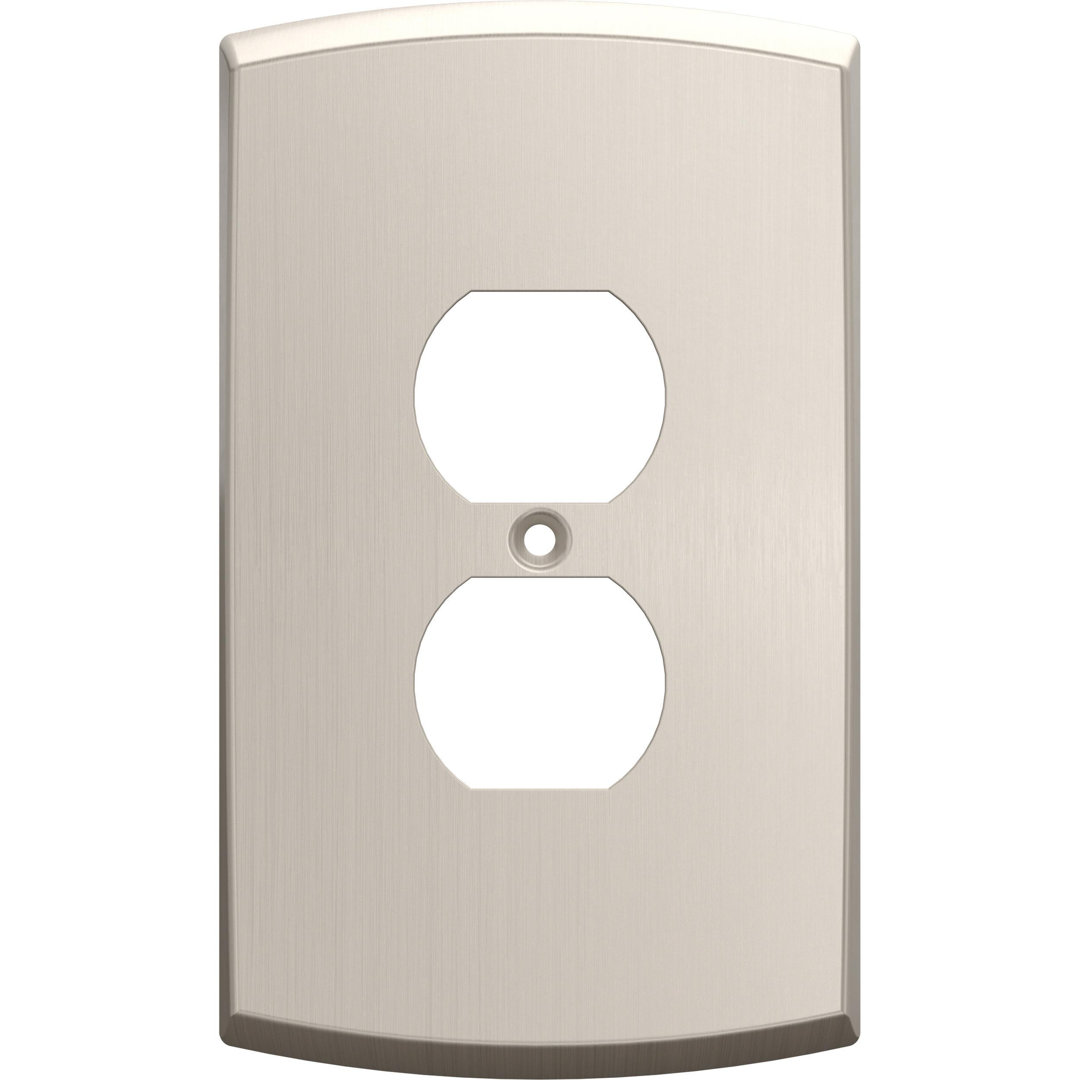 Franklin Brass Soft Arch 1-Gang Oversized Duplex/Outlet Cover Wall Plate (Set of 3) Franklin Brass