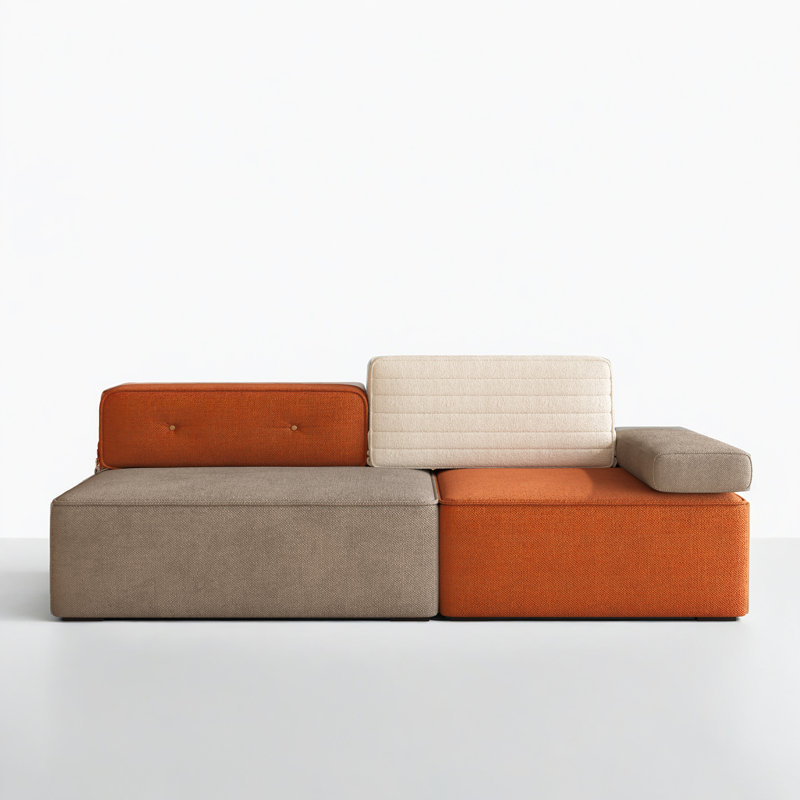 Canapé modulaire Boneless 79,9 po avec coussins à ressorts indépendants