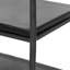 Teagan Bar Cart-Smoked Black Cast Glass