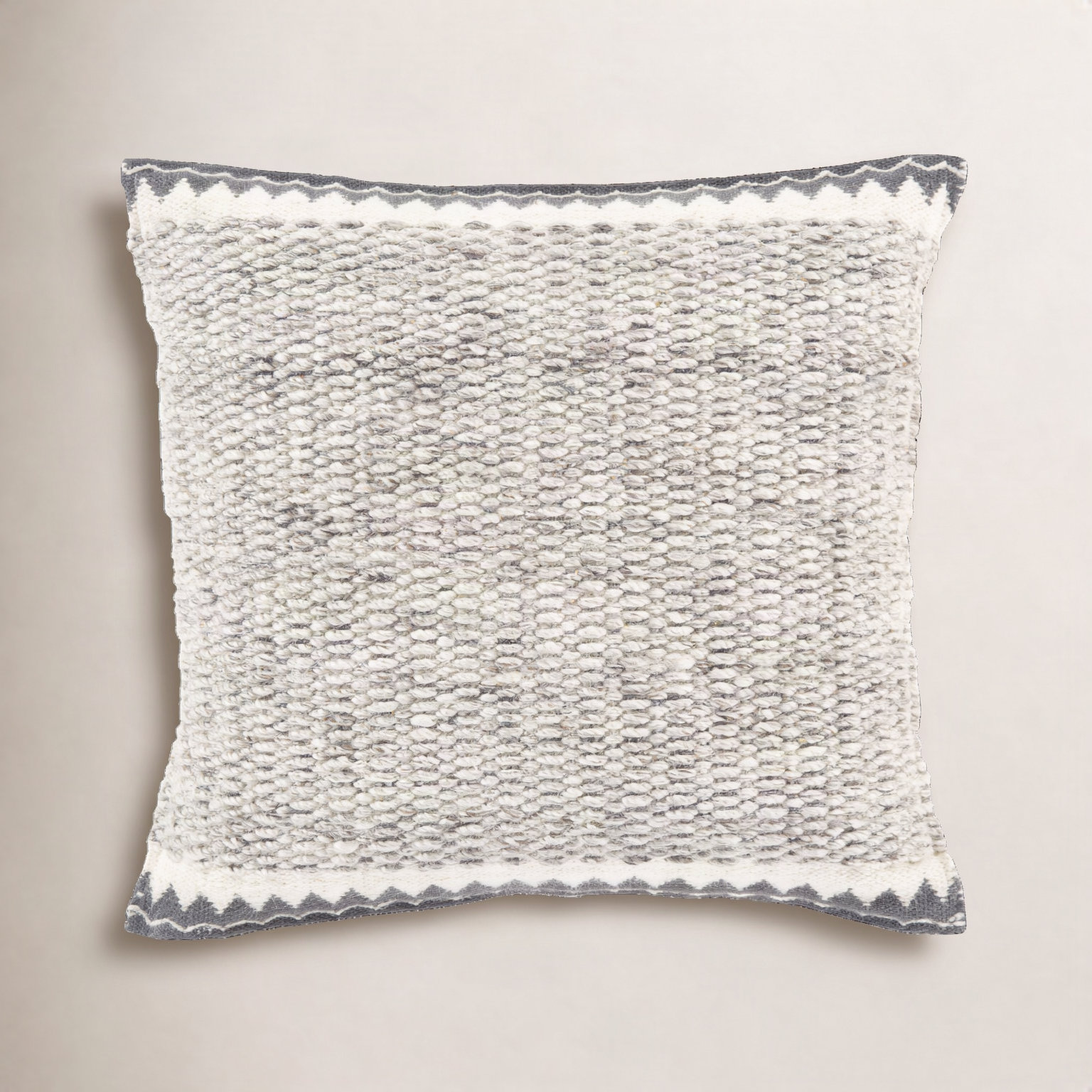 Reni Wool Throw Pillow, 18"H x 18"W, Down