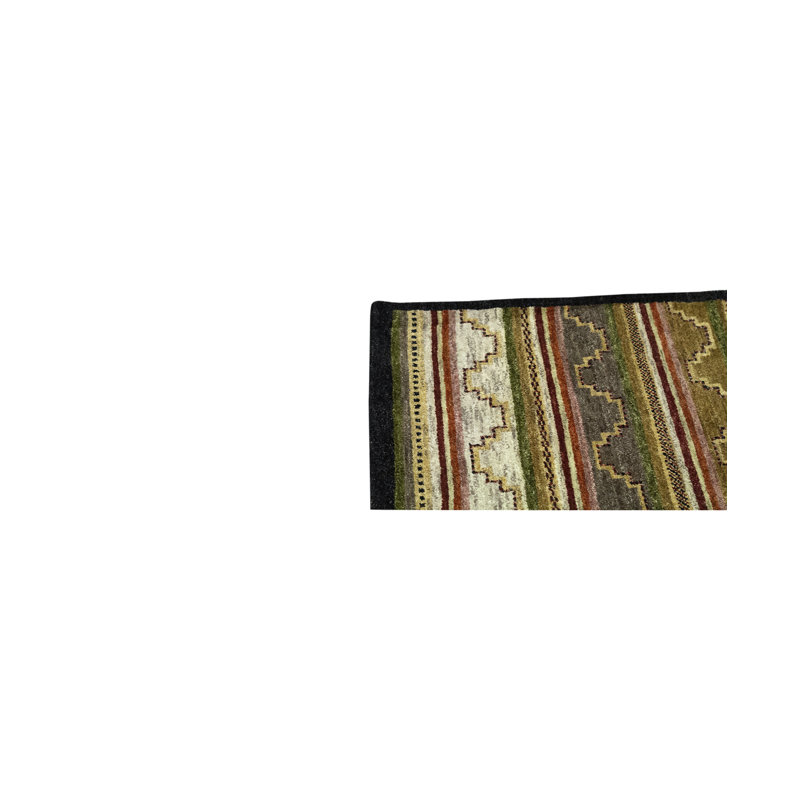 Gabbeh Wool Striped Area Rug