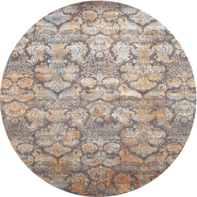 Tapis gris/brun/noir contemporain