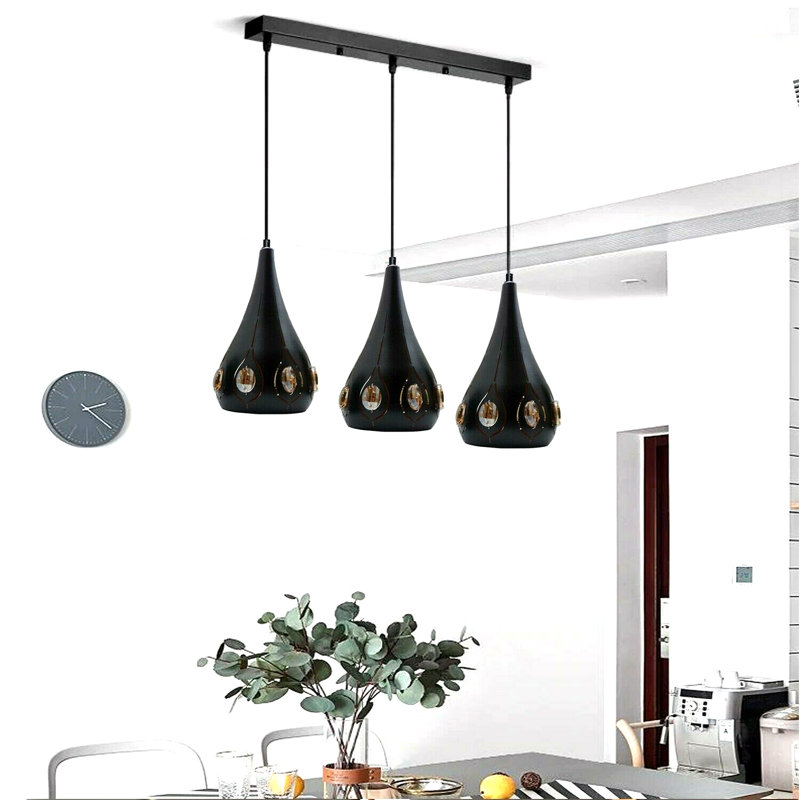 Niccolo 3 - Light Black Kitchen Island Pendant