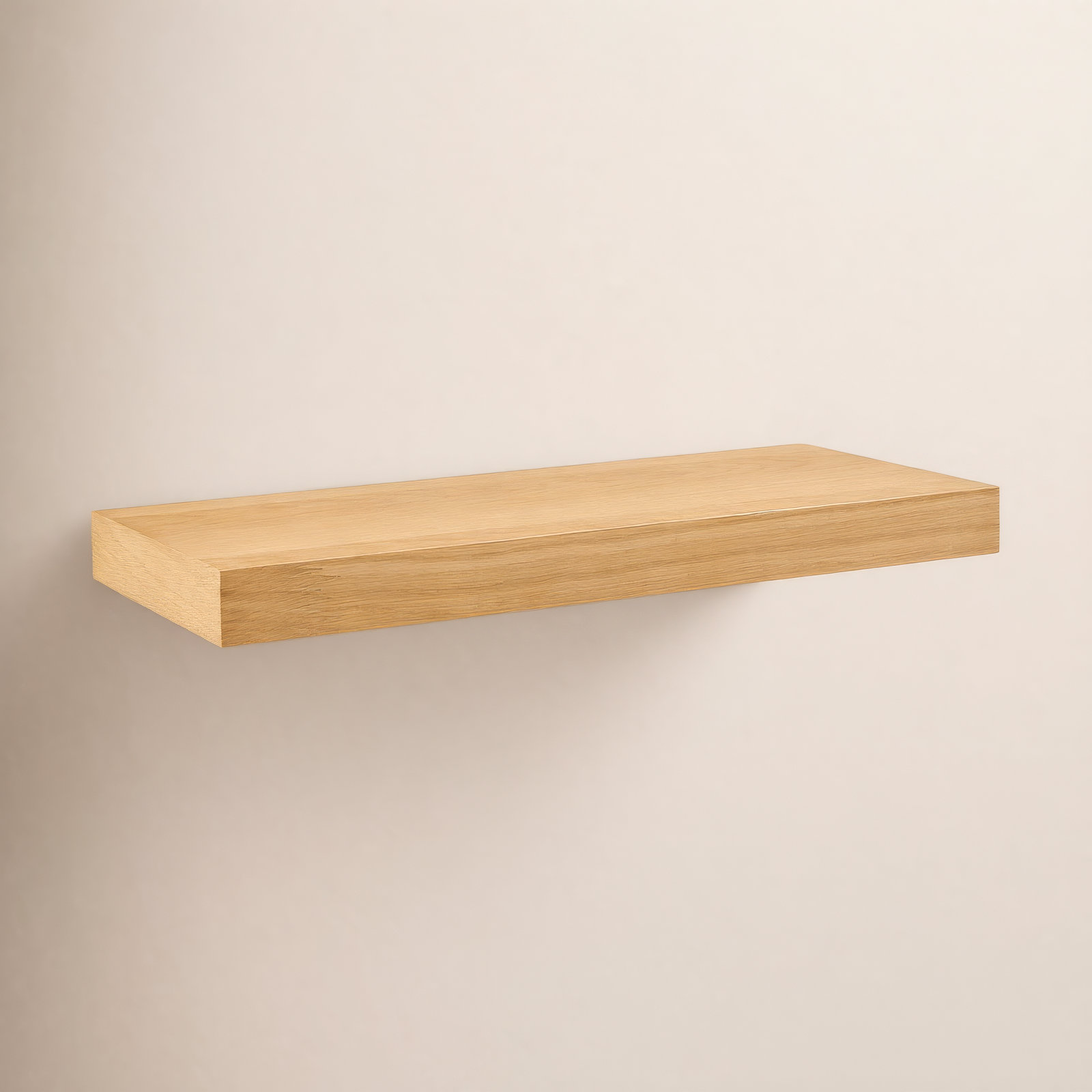 Sherice 75" Floating Shelf, Oak, 1.97" H x 23.63" W x 10.24" D