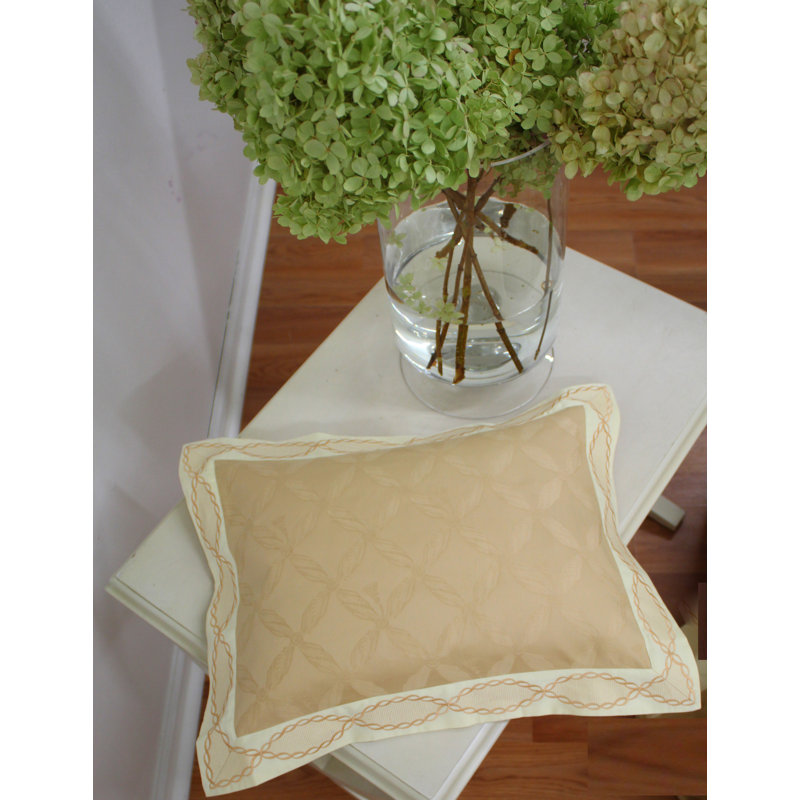 COCO BOUDOIR PILLOW PEACH/NATURAL